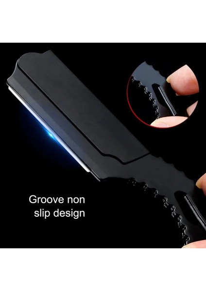 B Berber Jileti Saç Kesimi Sakal Kaş Tıraş Aracı Manuel Epilasyon Kuaför Kesici Tutucu Yağ Kafa Düz Kenar Çelik (Yurt Dışından) indirimleri