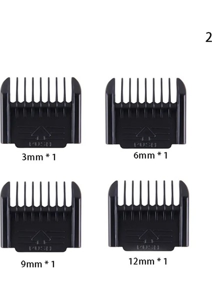 4 Adet Gösterilmiştir 1/2/3/4/adet Abs/metal Saç Kesme Makinesi Limit Tarak Kılavuzu Limit Tarak Giyotin Muhafızları Eki Evrensel Profesyonel Saç Kesme Makineleri (Yurt Dışından) fırsatları