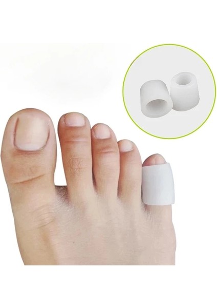 2x1.4 cm 4 Adet Beyaz 2/4/6 Adet Silikon Jel Küçük Ayak Tüpü Mısır Kabarcıklar Düzeltici Pinkie Koruyucu Jel Bunyon Ayak Parmak Koruma Jel Kol (Yurt Dışından) indirimleri