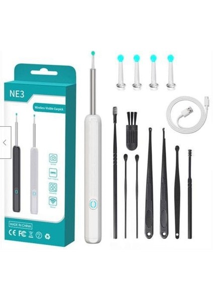 Araçları ile Akıllı Görsel Kulak Çubukları Endoskop 500 W Yüksek Hassasiyetli Earpick Mini Kamera Otoskop Sağlık Kulak Temizleyici iPhone Android Için (Yurt Dışından)