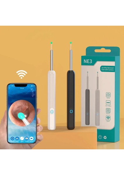 Araçları ile Akıllı Görsel Kulak Çubukları Endoskop 500 W Yüksek Hassasiyetli Earpick Mini Kamera Otoskop Sağlık Kulak Temizleyici iPhone Android Için (Yurt Dışından) fiyatları