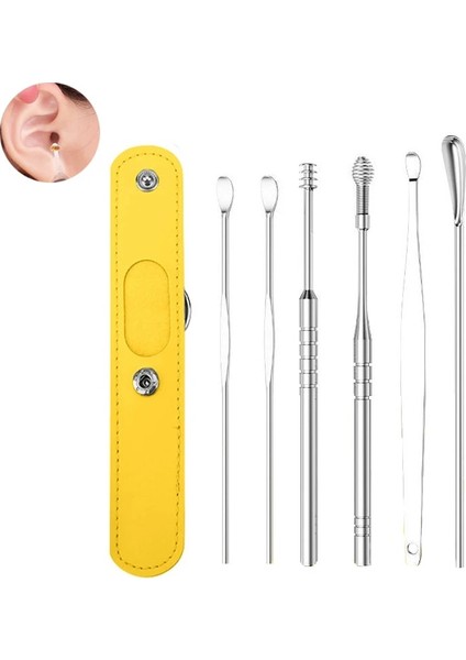 C Tipi-Gümüş Temiz Kiti Kulak Bakımı Kulak Kiri Temizleyici Kulak Kiri Temizleme Aracı Pick Kazma Artefakt Kulak Tıkacı Temizleme Kulak Temizleme Kulak Kiri Temizleme Kiti (Yurt Dışından) fırsatları