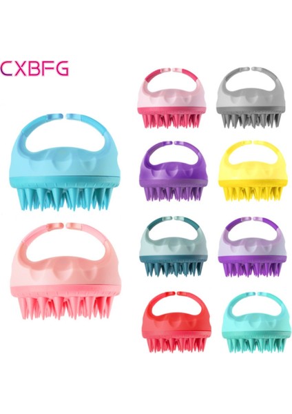 Pembe Silikon Şampuan Fırça Kafası Saç Derisi Masaj Tarak Saç Yıkama Tarak Saç Masaj Fırçası Duş Banyo Fırçası Salon Kuaförlük Aracı (Yurt Dışından) fiyatları