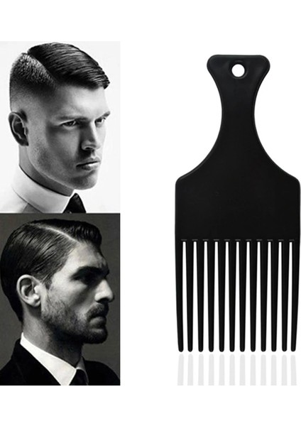 B-Gümüş 1 Pc Saç Tarak Çatal Saç Fırçası Afro Saç Çatal Geniş Diş Fırçası Kıvırcık Saç Şekillendirici Araçları Kuaförlük Salon Kaynağı (Yurt Dışından) modelleri