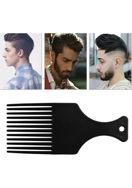 B-Gümüş 1 Pc Saç Tarak Çatal Saç Fırçası Afro Saç Çatal Geniş Diş Fırçası Kıvırcık Saç Şekillendirici Araçları Kuaförlük Salon Kaynağı (Yurt Dışından) fırsatları