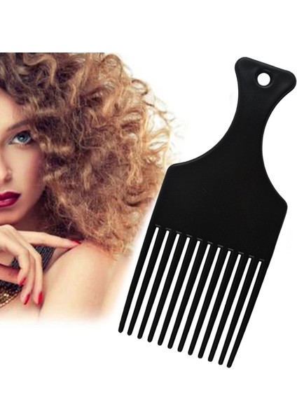 B-Gümüş 1 Pc Saç Tarak Çatal Saç Fırçası Afro Saç Çatal Geniş Diş Fırçası Kıvırcık Saç Şekillendirici Araçları Kuaförlük Salon Kaynağı (Yurt Dışından) indirimleri