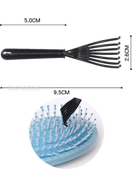 Mavi ve Fırça Saç Derisi Masaj Tarak Kıl Naylon Saç Fırçası Islak Kıvırcık Detangle Anti-Statik Saç Fırçası Profesyonel Salon Kuaförlük Tarzı (Yurt Dışından) indirimleri