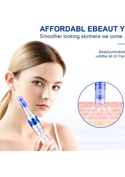 F5 Elektrikli Dr.pen A6 Permanente Microblading Dövme Iğneler Kalem Makyaj Makinesi Kaşları Eyeliner Dudaklar Mikro Iğneleme Aracı (Yurt Dışından)