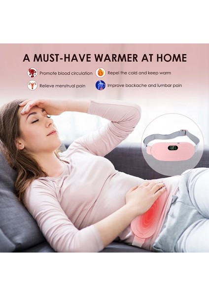 Pembe Elektrikli Titreşimli Karın Isıtma Masaj Kemeri (Yurt Dışından) modelleri
