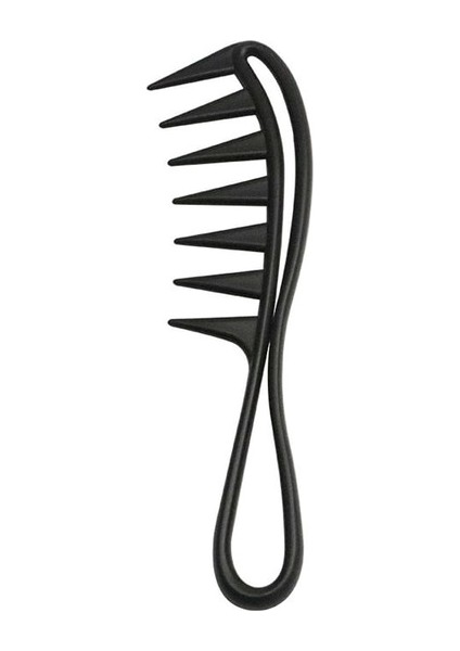 Siyah Geniş Diş Köpekbalığı Plastik Tarak Kıvırcık Saç Salon Kuaförlük Tarak Masaj Saç Şekillendirici Aracı Için Kıvırcık Saç (Yurt Dışından)