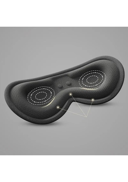 Yeniden Kullanılabilir USB Elektrikli Isıtmalı Göz Maskesi Sıcak Kompres Gri - 1 Adet (Yurt Dışından)