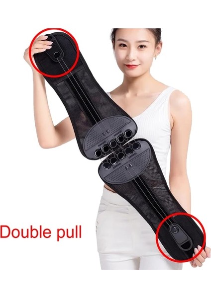 Gri Xxl Yeni Çift Çekme Tıbbi Bel Desteği Geri Bel Desteği Korse Kadın Erkek Bel Giyotin Kemer Yaralanma Kas Duruş Düzeltici Kemer (Yurt Dışından)