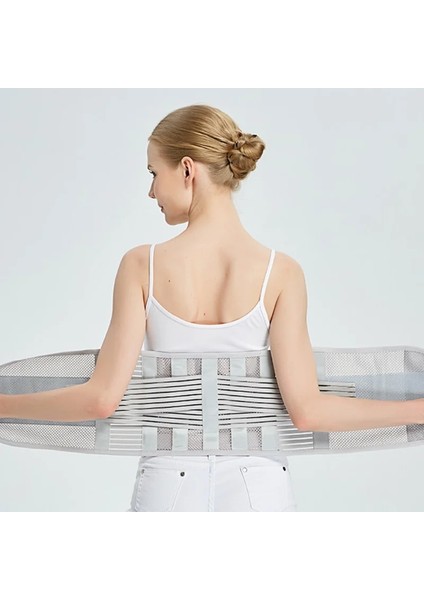 Gri M Tıbbi Sırt Desteği Bel Eğitmen Kemeri Omurga Desteği Erkekler Kadınlar Nefes Bel Korse Ortopedik Faja Bel Hombre Spor Kemerleri (Yurt Dışından) indirimleri