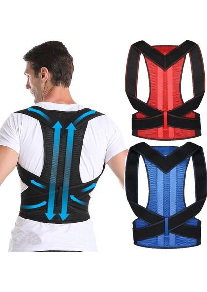 Mavi Xxl Ayarlanabilir Duruş Düzeltici Korse Nefes Sırt Desteği Omuz Bel Desteği Erkekler Kadınlar Için Düz Düzeltici (Yurt Dışından) modelleri