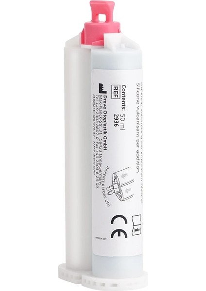 2956 Pembe Dreve Otoform A Softx Kulak Ölçüsü Silikon Malzemesi Macun Tabanı + Katalizör 50ML (Yurt Dışından) indirimleri