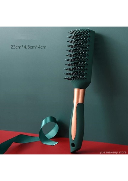 Yeşil B 1/4 Adet Altın Yeşil Saç Fırçası Saç Derisi Masaj Tarak Saç Fırçası Islak Kıvırcık Detangle Saç Fırçası Salon Kuaförlük Şekillendirici Araçları 2 #1 (Yurt Dışından)