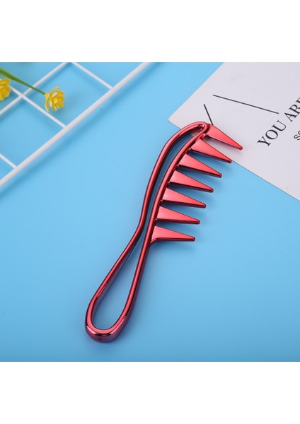 Renkli 1 Adet Kıvırcık Saç Geniş Diş Plastik Tarak Anti Statik Kadın Taşınabilir Tarak Dolaşık Açıcı Kıvırcık Kuaför Kuaförlük Tarak Masaj (Yurt Dışından) indirimleri