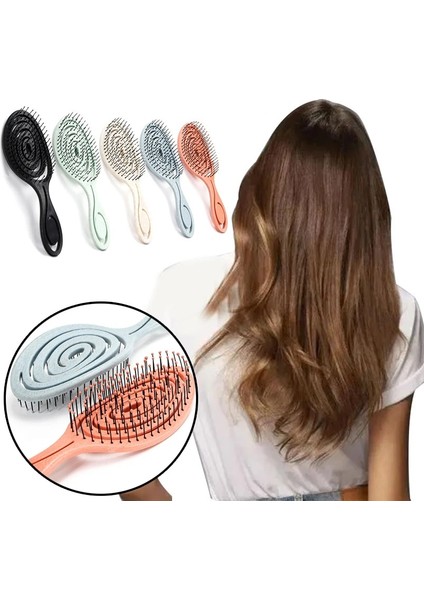 Mavi Rahatlatıcı Elastik Masaj Tarak Taşınabilir Saç Fırçası Içi Boş Saç Combs Saç Derisi Masaj Fırçası Salon Şekillendirici Araçları Islak Kuru Kıvırcık Saç (Yurt Dışından) modelleri