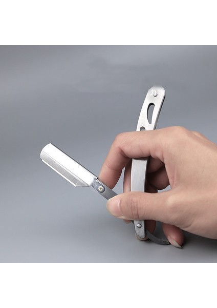 Renkli Bıçaklar Erkekler Düz Berber Kenar Jilet Bıçakları Saç Tıraş Araçları Güvenlik Profesyonel Paslanmaz Çelik Katlanır Bıçak Epilasyon Kiti (Yurt Dışından) fırsatları