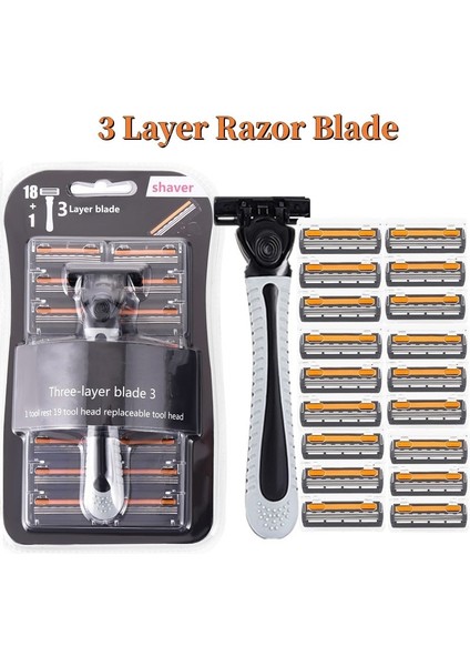 Y4 Tıraş Makinesi Marka Erkek Jilet Tıraş Üç Katmanlı Bıçak Tıraş Makinesi Yeniden Kullanılabilir Jilet Ithal Bıçak Çok Aracı Kafa Değişim Bıçakları (Yurt Dışından) modelleri