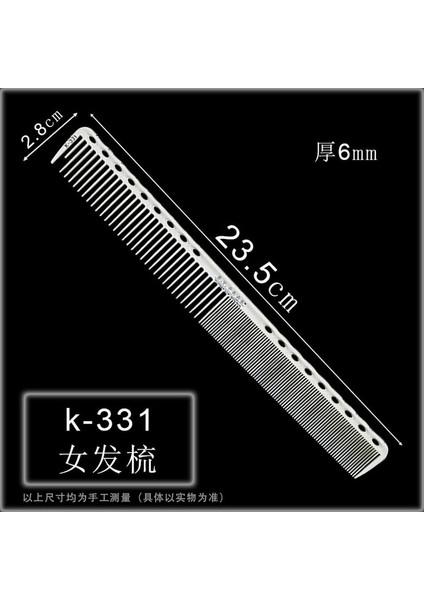 AK331 1 Adet Profesyonel Kuaförlük Kesim Tarak Berber Kırılmaz Saç Kesme Tarağı Lazer Ölçü Ölçeği ile Saç Kesim Tarağı (Yurt Dışından)