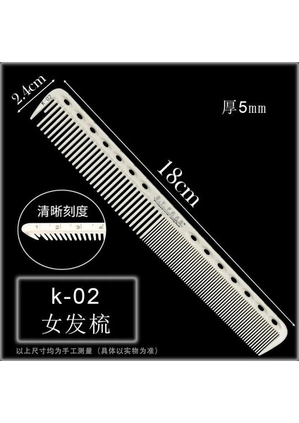 AK331 1 Adet Profesyonel Kuaförlük Kesim Tarak Berber Kırılmaz Saç Kesme Tarağı Lazer Ölçü Ölçeği ile Saç Kesim Tarağı (Yurt Dışından) modelleri