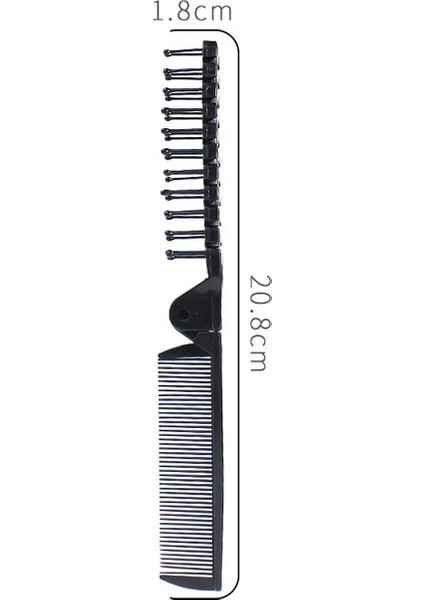 Siyah 1 Adet Saç Combs Sakal Katlanır Cep Tarak Saç Fırçası Sakal ve Bıyık Fırçaları Erkekler Için Peine Para Barba Şekillendirici Araçları 2 Renk (Yurt Dışından)