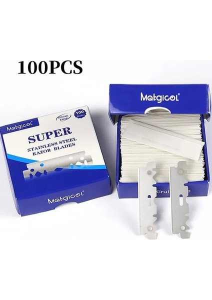 100 Adet 100 Adet Tek Taraflı Tıraş Bıçağı Paslanmaz Çelik Tıraş Bıçağı Erkek Güvenlik Tıraş Makinesi Manuel Tıraş Bıçağı Berber Tıraş Araçları (Yurt Dışından) fiyatları