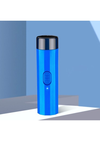 Mavi Mini USB Elektrikli Tıraş Makinesi Jilet Taşınabilir Döner Kesici Kafa Sakal Anız Düzeltici Seyahat Kullanımı (Yurt Dışından) fiyatları