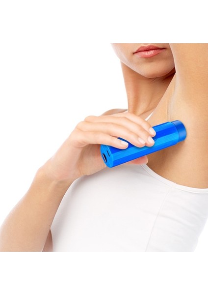 Mavi Mini USB Elektrikli Tıraş Makinesi Jilet Taşınabilir Döner Kesici Kafa Sakal Anız Düzeltici Seyahat Kullanımı (Yurt Dışından) indirimleri