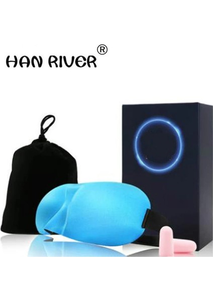 Hanrıver Sıcak Göz Maskesi + Kulak Tıkacı Uyku 3 D Gölgeleme (Yurt Dışından)