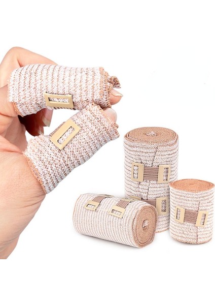 10CM 1 Rulo Cilt Tonu Yüksek Elastik Bandaj Basınçlı Sabit Kemer Ev Spor Koruma Nefes Sıkıştırma Bandajı Sarma (Yurt Dışından) fiyatları