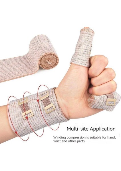 10CM 1 Rulo Cilt Tonu Yüksek Elastik Bandaj Basınçlı Sabit Kemer Ev Spor Koruma Nefes Sıkıştırma Bandajı Sarma (Yurt Dışından) modelleri