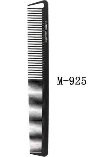 M-925 Mythus Kuaförlük Karbon Tarak Saç Kesimi Berber Anti Statik Beyaz Sıçan Kuyruk Tarak Güzellik Profesyonel Saç Şekillendirici Araçları Tarak (Yurt Dışından)