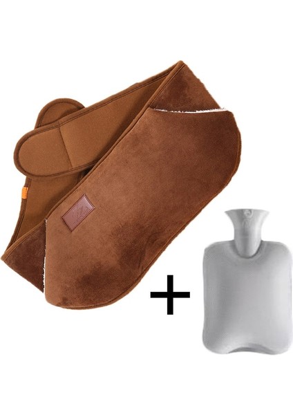Kahverengi 1000 ml Sıcak Kemer Peluş Boş Isıl Işlem Bel Kapağı Ayrılabilir Taşınabilir Kemer ile Vücut Için Ağrıyı Rahatlatmak (Yurt Dışından)