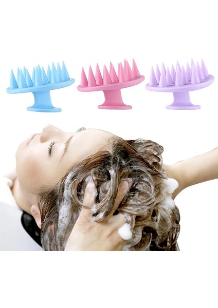Stil 10 Yeni Silikon Saç Şampuanı Fırçası Saç Derisi Baş Masajı Saç Temiz Saç Yıkama Tarak Banyo Masajı Saç Duş Fırçası Sağlık Aracı (Yurt Dışından) indirimleri
