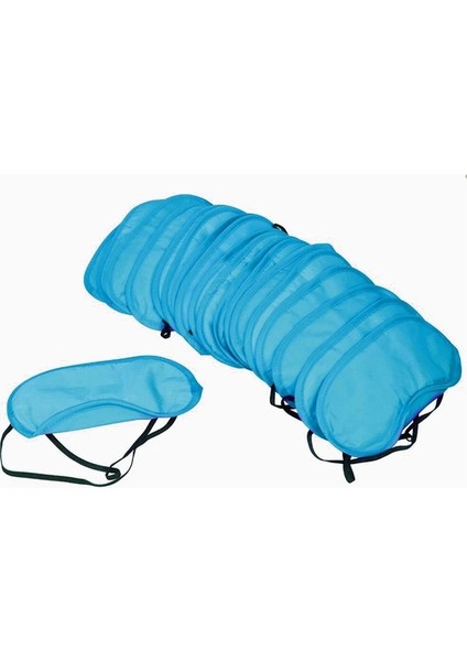 Gökyüzü Mavi 10 Adet 10 Adet/grup Yumuşak Hediye Seyahat Uyku Göz Maskesi Siyah Gölge Relax Uyku Kadın Erkek Körü Körüne Göz Bandı Gece Eyepatch (Yurt Dışından)