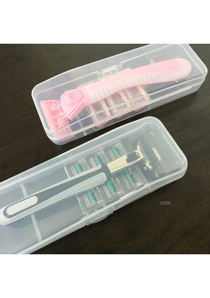 1 Adet Plastik Tıraş Bıçağı Kutusu Manuel Tıraş Makinesi Koruyucu Tıraş Saklama Kutusu Seyahat Gezisi Tıraş Bıçağı Makinesi Koruma Araçları (Yurt Dışından)