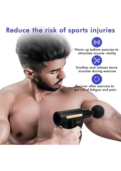 Çantalı Gri Düğme C Tipi Şarj Mini Masaj Tabancası Derin Doku Perküsyon Rahatlama Kas Vücut Boyun Gevşetme LCD Massageador Kadın Için Fitness Pistolas Fasya Tabancası (Yurt Dışından) fırsatları