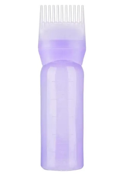 A2 Mor 170 ml 120/170 ml Renkli Plastik Saç Boyası Doldurulabilir Şişe Aplikatör Tarak Dağıtım Salon Saç Boyama Kuaförlük Şekillendirici Aracı (Yurt Dışından)