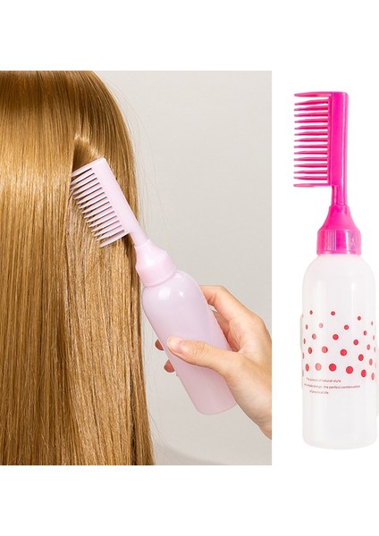 Mavi 170 ml Saç Boyası Aplikatör Fırça Şişeleri Boyama Şampuan Şişesi Yağ Tarak Saç Boyası Şişesi Aplikatör Saç Boyama Şekillendirici Aracı (Yurt Dışından)