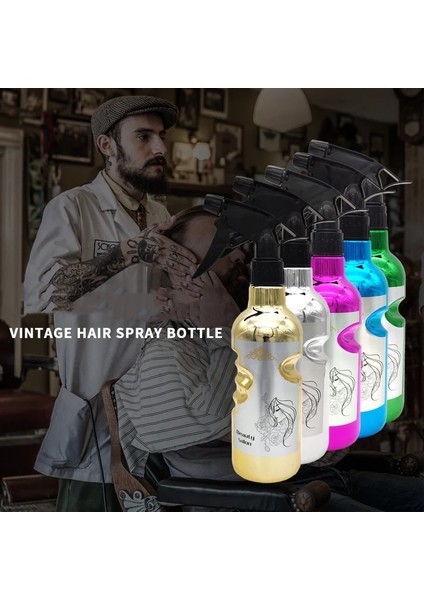Altın 450 ml Salon Kuaförlük Sprey Şişesi Boş Şişe Doldurulabilir Sis Şişesi Salon Kuaför Saç Araçları Su Püskürtücü Bakım Araçları (Yurt Dışından)