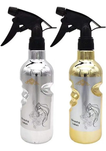 Altın 450 ml Salon Kuaförlük Sprey Şişesi Boş Şişe Doldurulabilir Sis Şişesi Salon Kuaför Saç Araçları Su Püskürtücü Bakım Araçları (Yurt Dışından)