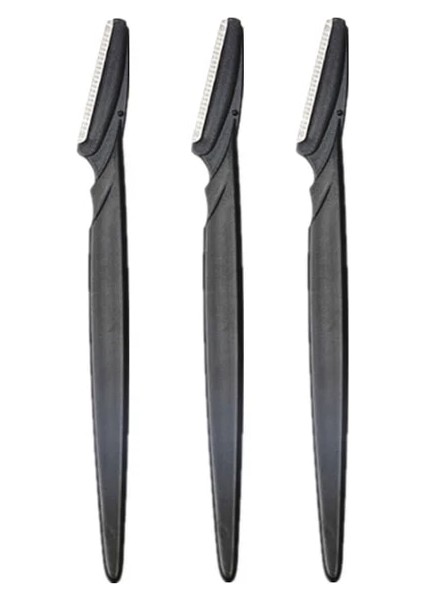 3 Adet Siyah 3 Adet Kadın Jilet Makyaj Yüz Kaş Dudak Jilet Saç Çıkarıcı Keskin Paslanmaz Çelik Kesme Bıçağı Güvenlik Jilet Yüz Jilet (Yurt Dışından)