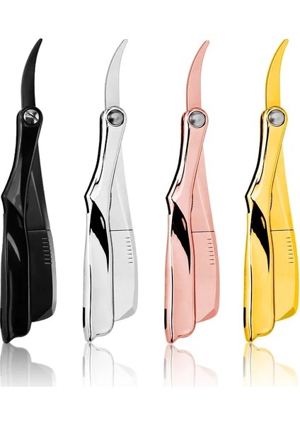 Beyaz Erkekler Tıraş Berber Aletleri Saç Jilet Siyah Katlanır Tıraş Makinesi Bıçak Paslanmaz Çelik Düz Emniyetli Jilet Barbearia Tutucu Hediye (Yurt Dışından) modelleri