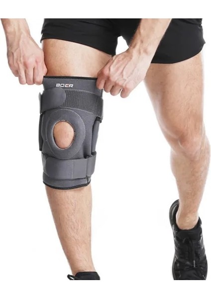Gri Xl 1 Adet Menteşeli Dizlik Diz Desteği Jel Patella Dizlik Koruyucu Koruyucu Askı Çift Taraflı Sabitleyici Menisküs Yırtılması Artrit (Yurt Dışından)