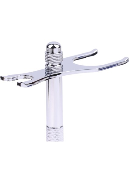 Gümüş 1pc Erkekler Jilet Tutucu Çelik Emniyet Tıraş Fırçası Standı Emniyetli Jilet Tutucu Tıraş Makinesi Aksesuarı (Yurt Dışından) fırsatları