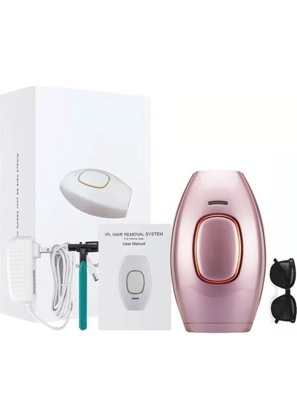 Pembe Set Abd Plug 500000 Flaş Ağrısız Lazer Epilatör Kadın Tıraş Makinesi Ipl Bakliyat Vücut Yüz Bikini Koltukaltı Fotoepilatör Için Kalıcı Epilasyon (Yurt Dışından)