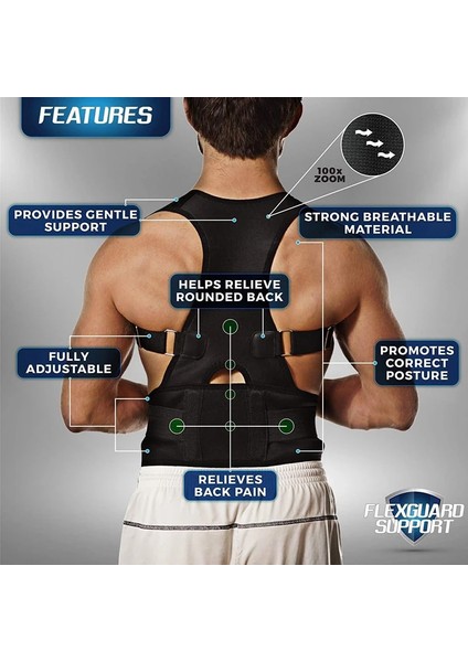 Bej L Yeni Geri Bel Duruş Düzeltici Ayarlanabilir Kemer Bel Desteği Omurga Desteği Yetişkinler Yelek Eğitmen Rahat Sırt Ağrısını Rahatlatmak (Yurt Dışından) indirimleri
