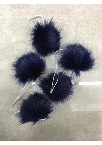 Ponpon 4 cm 5 Li Set Lacivert